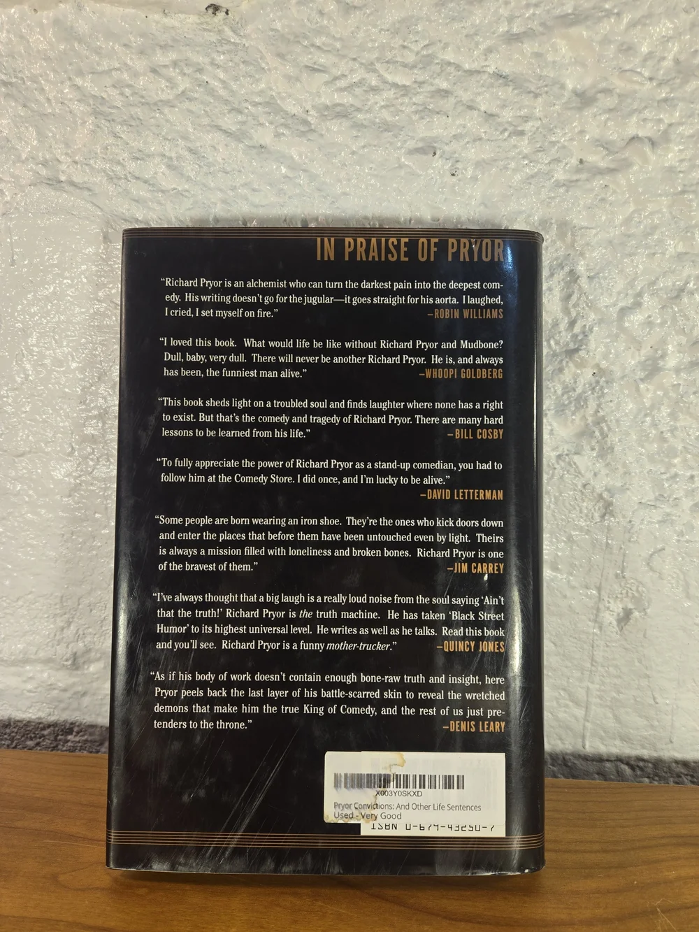 Richard Pryor - Pryor Convictions - Pantheon First Edition First Printing 1995
